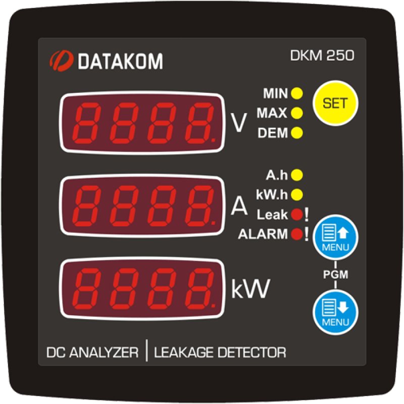 DKM-250 DC Analizör ve Toprak Kaçak Rölesi